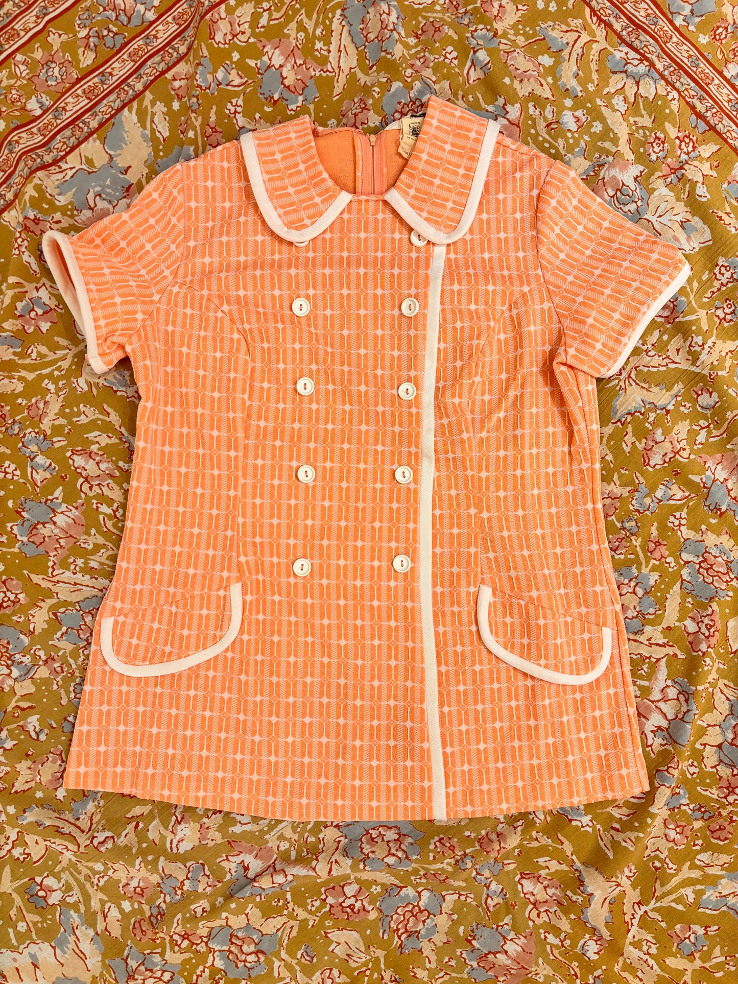 Peach Montgomery Ward Dress