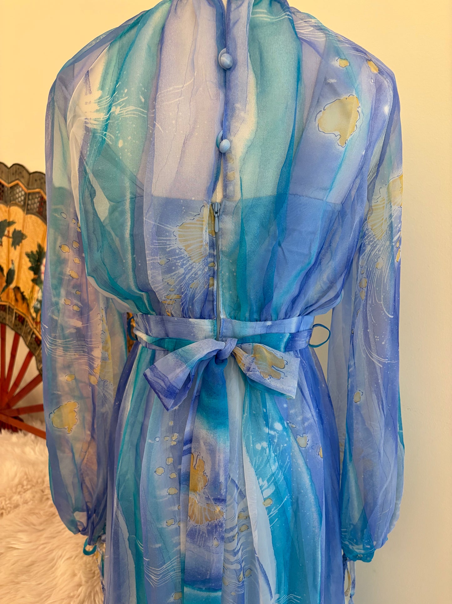 1970s Vera Mont Maxi Dress