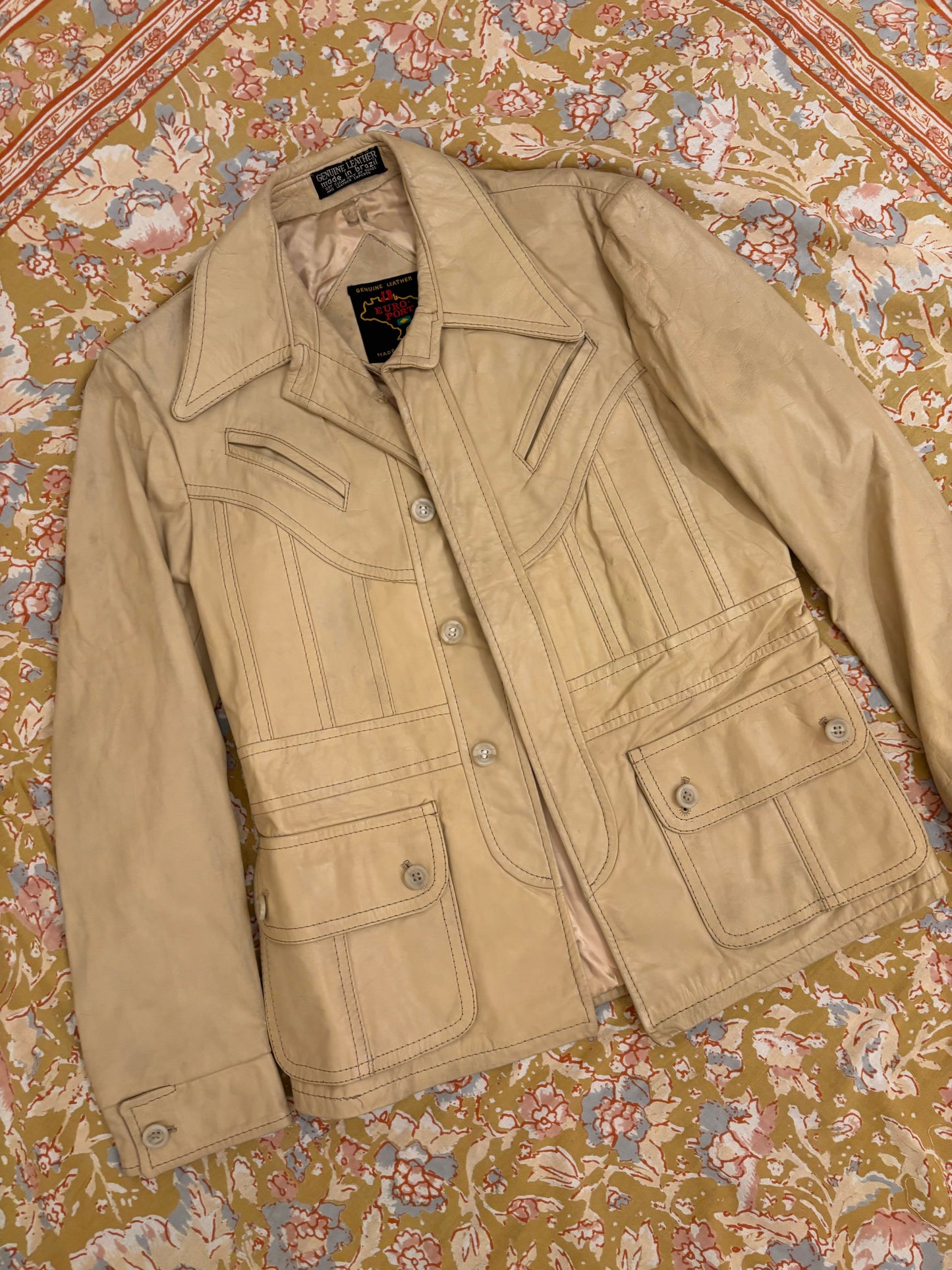 70s JB Euro Port Genuine Leather Jacket