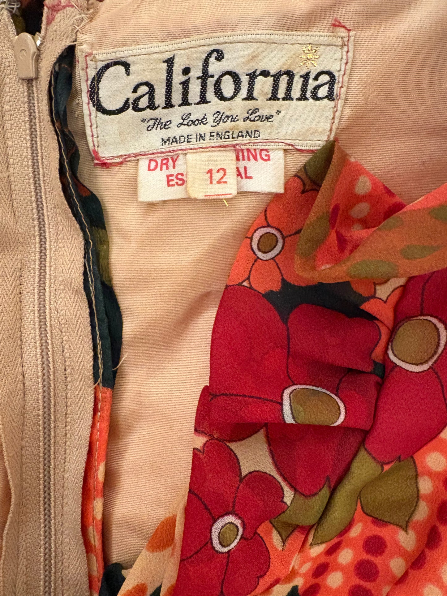 1970s California “The Look You Love” Maxi Dress