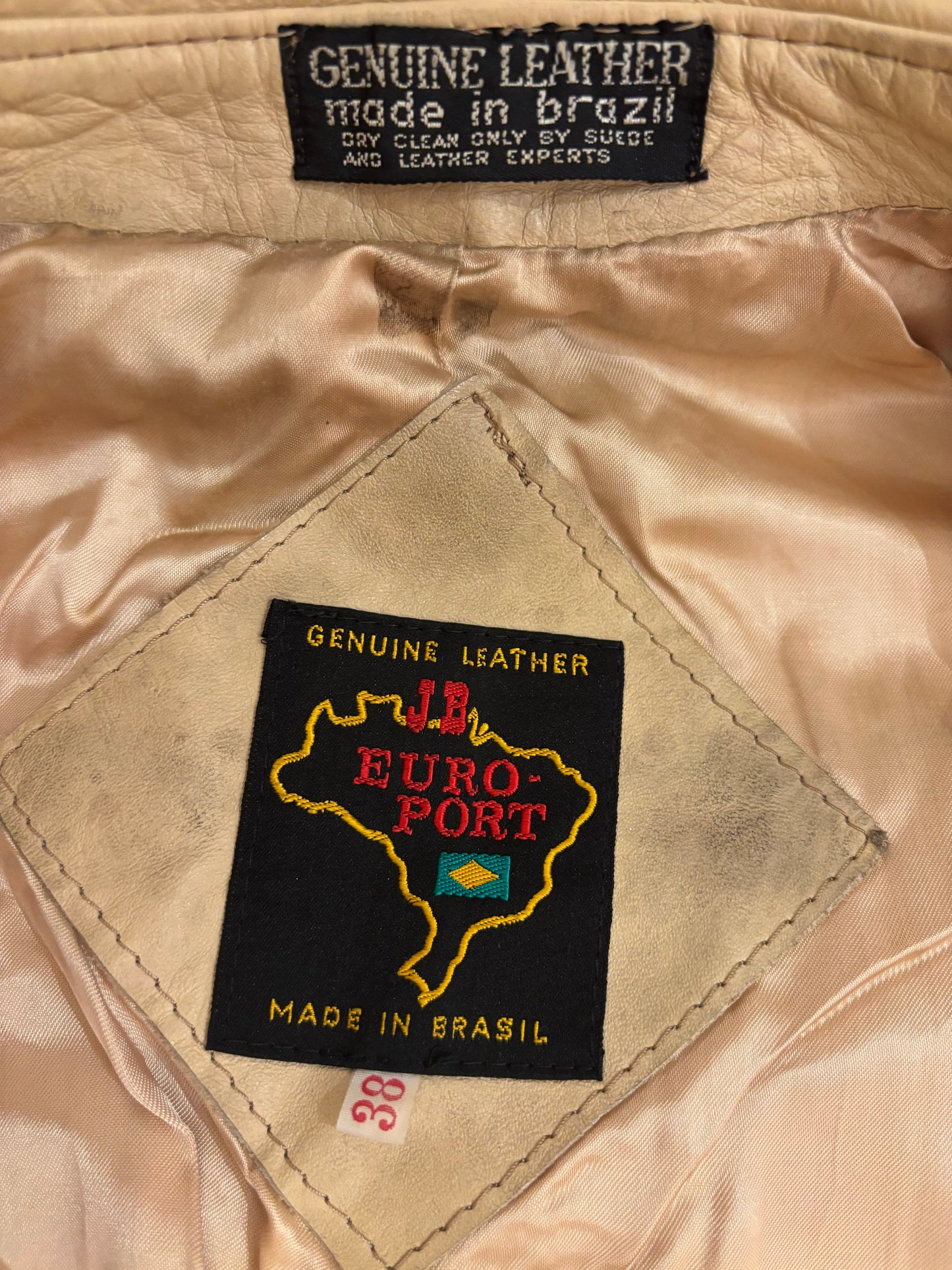 70s JB Euro Port Genuine Leather Jacket