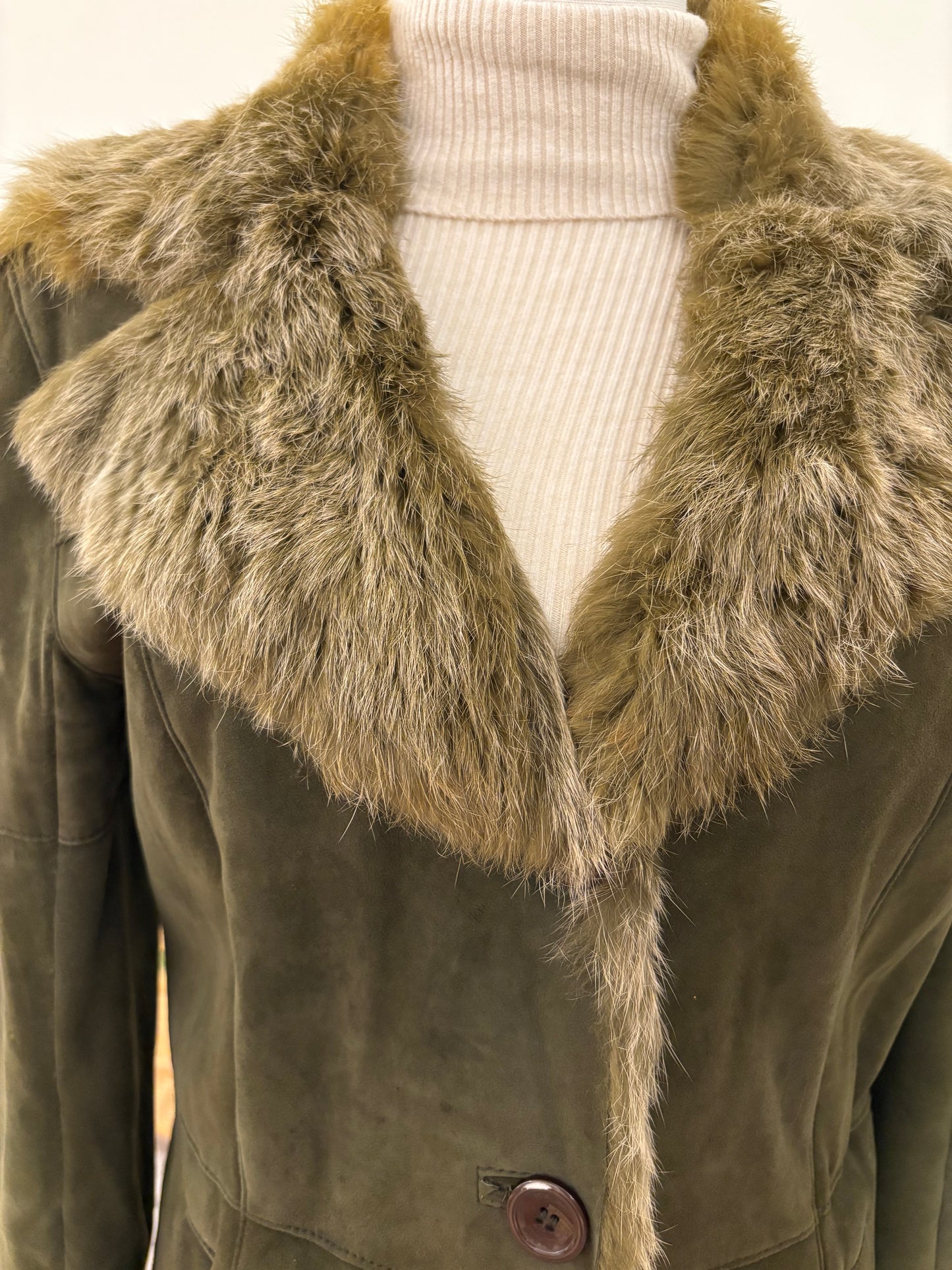 1970s Genuine Fur and Suede Jacket