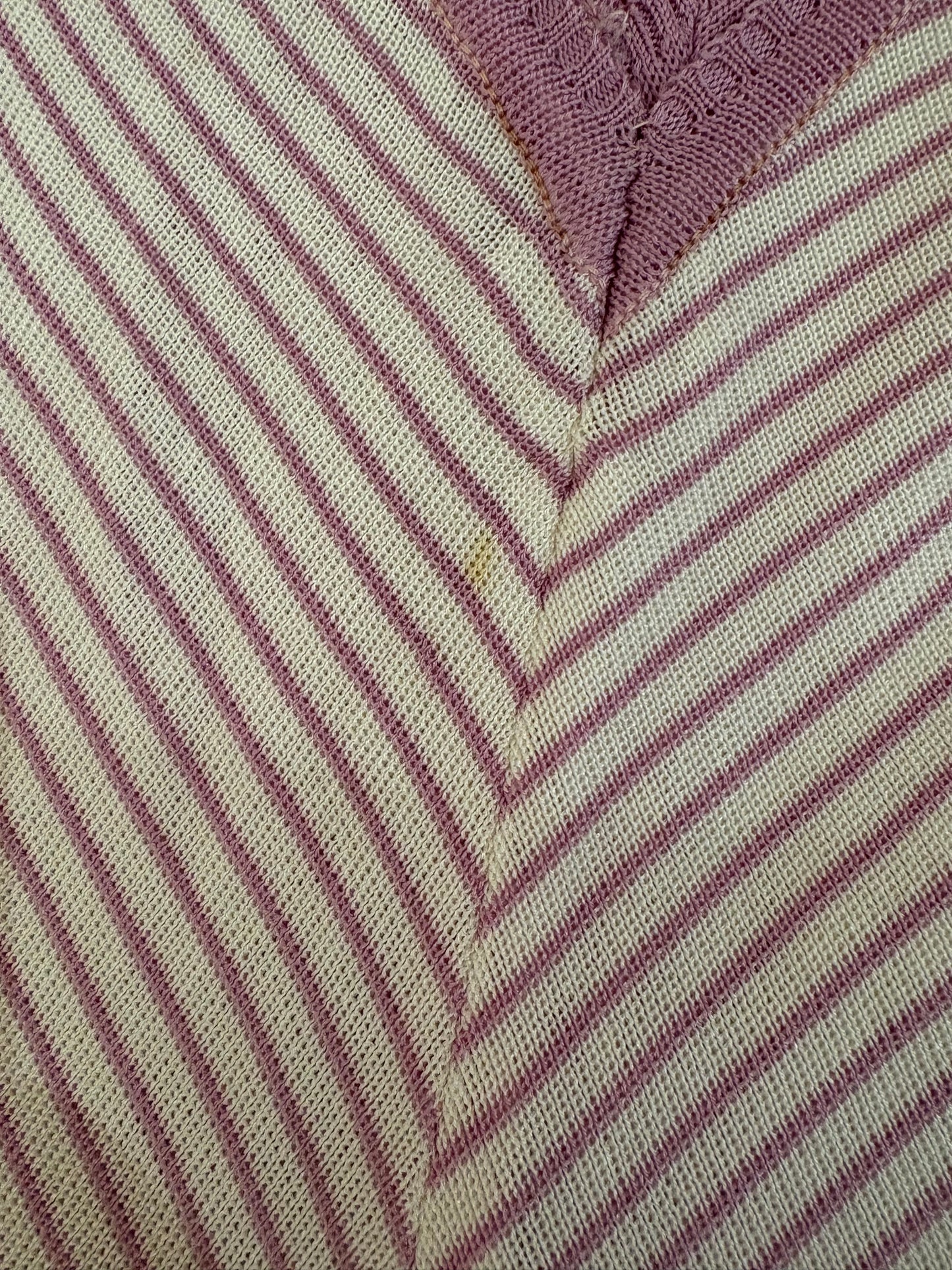 70s Lavender Chevron Midi Dress