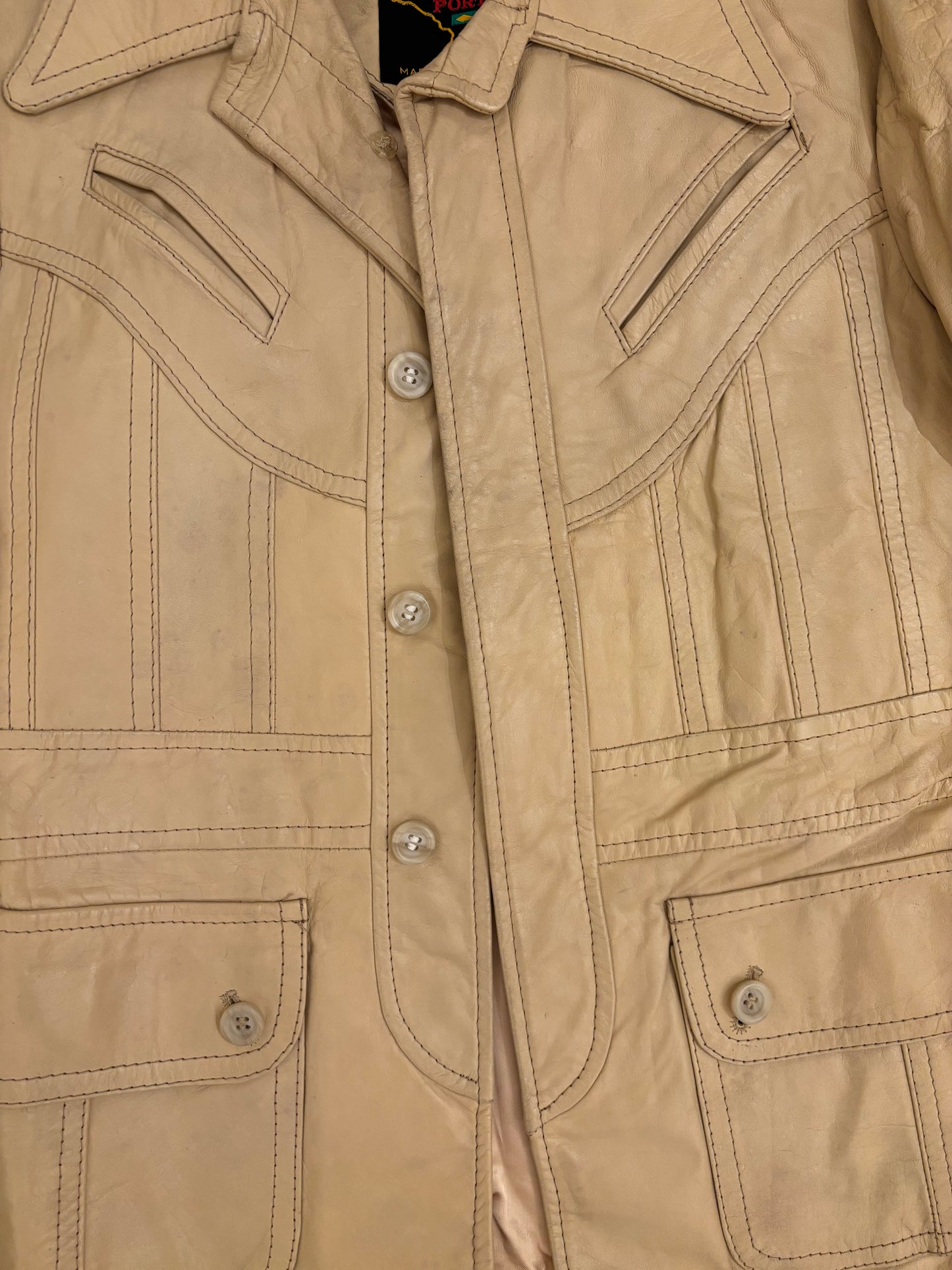 70s JB Euro Port Genuine Leather Jacket