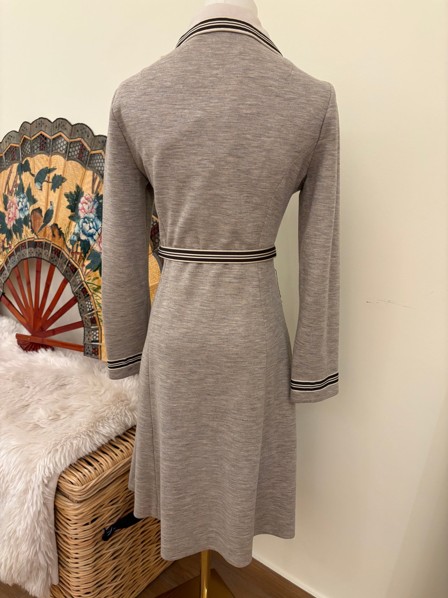 70s “Hear Say” Flower Buckle Dress