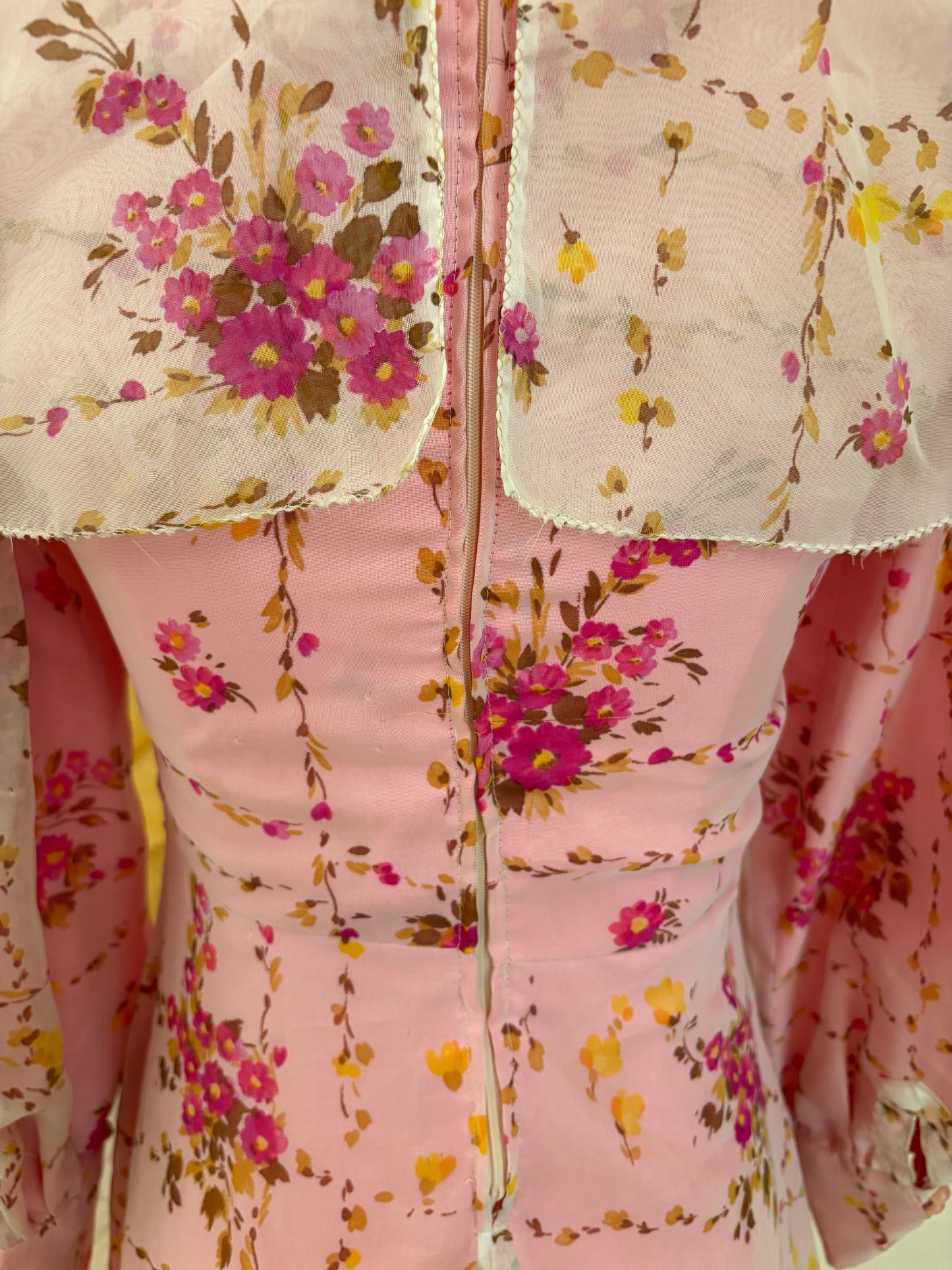 1970s Handmade Prairie Dress