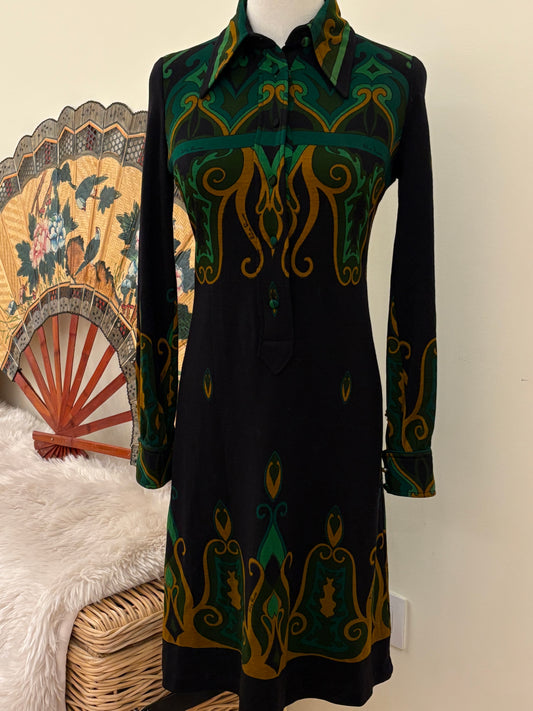 1970s Rita Russo Midi Dress