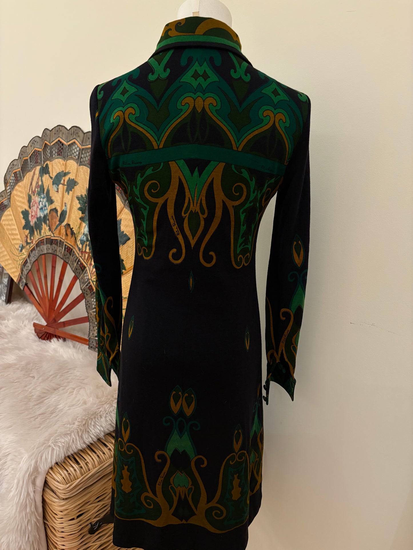 1970s Rita Russo Midi Dress