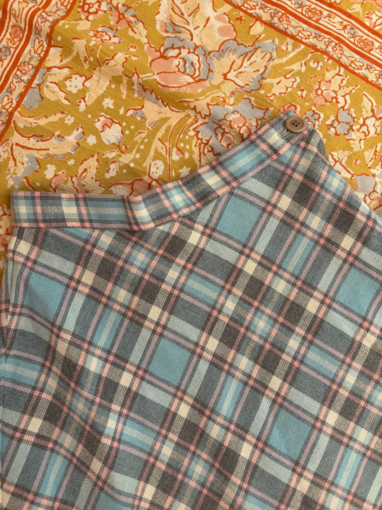 70s Sears JR Bazaar Plaid Set