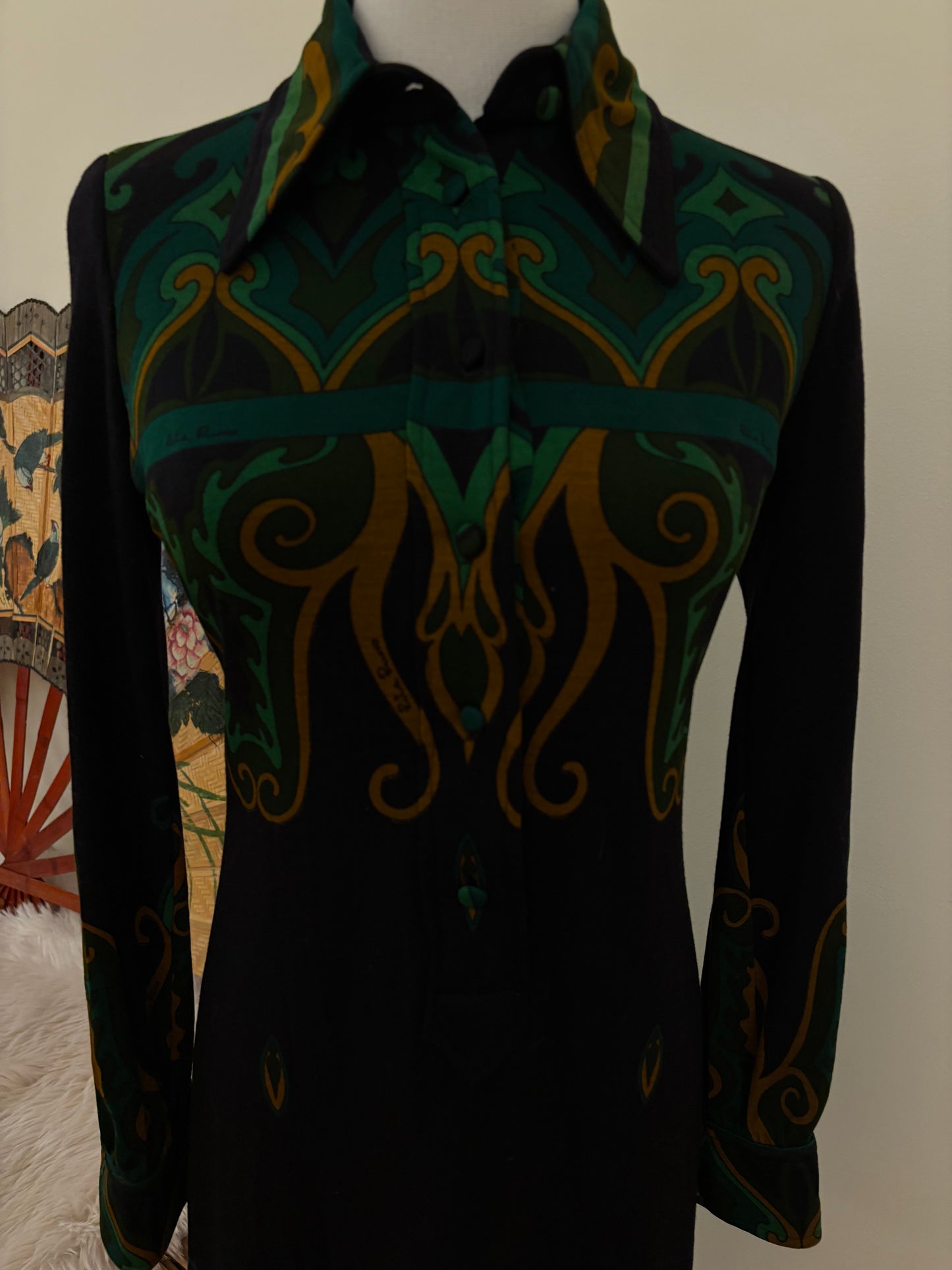 1970s Rita Russo Midi Dress