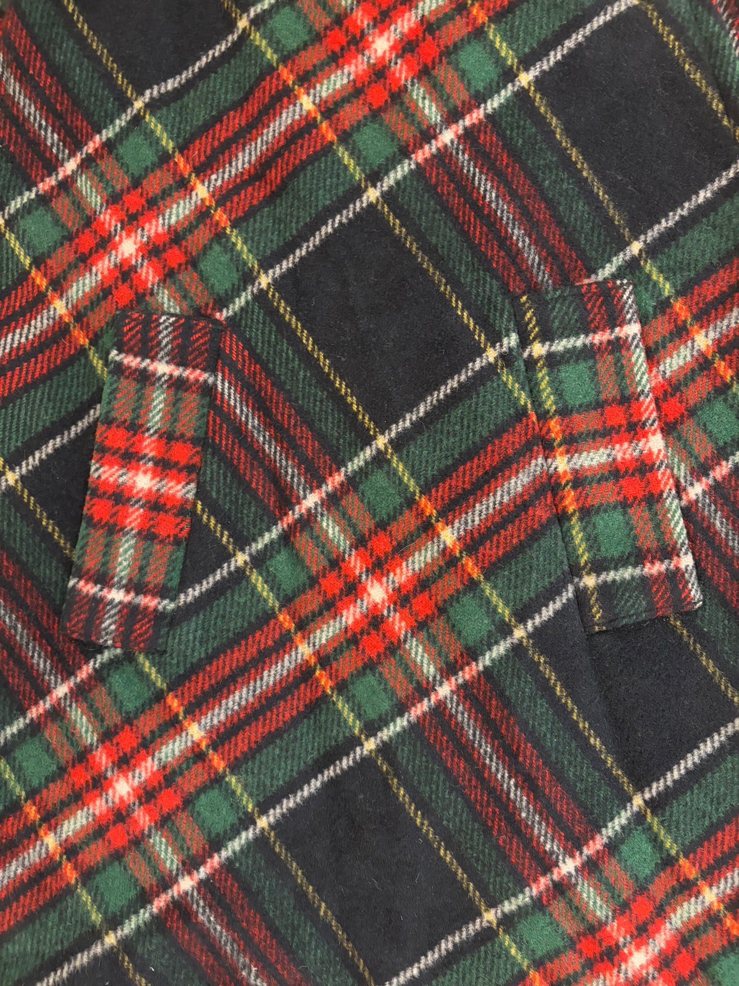 60s Madeline Plaid Cape