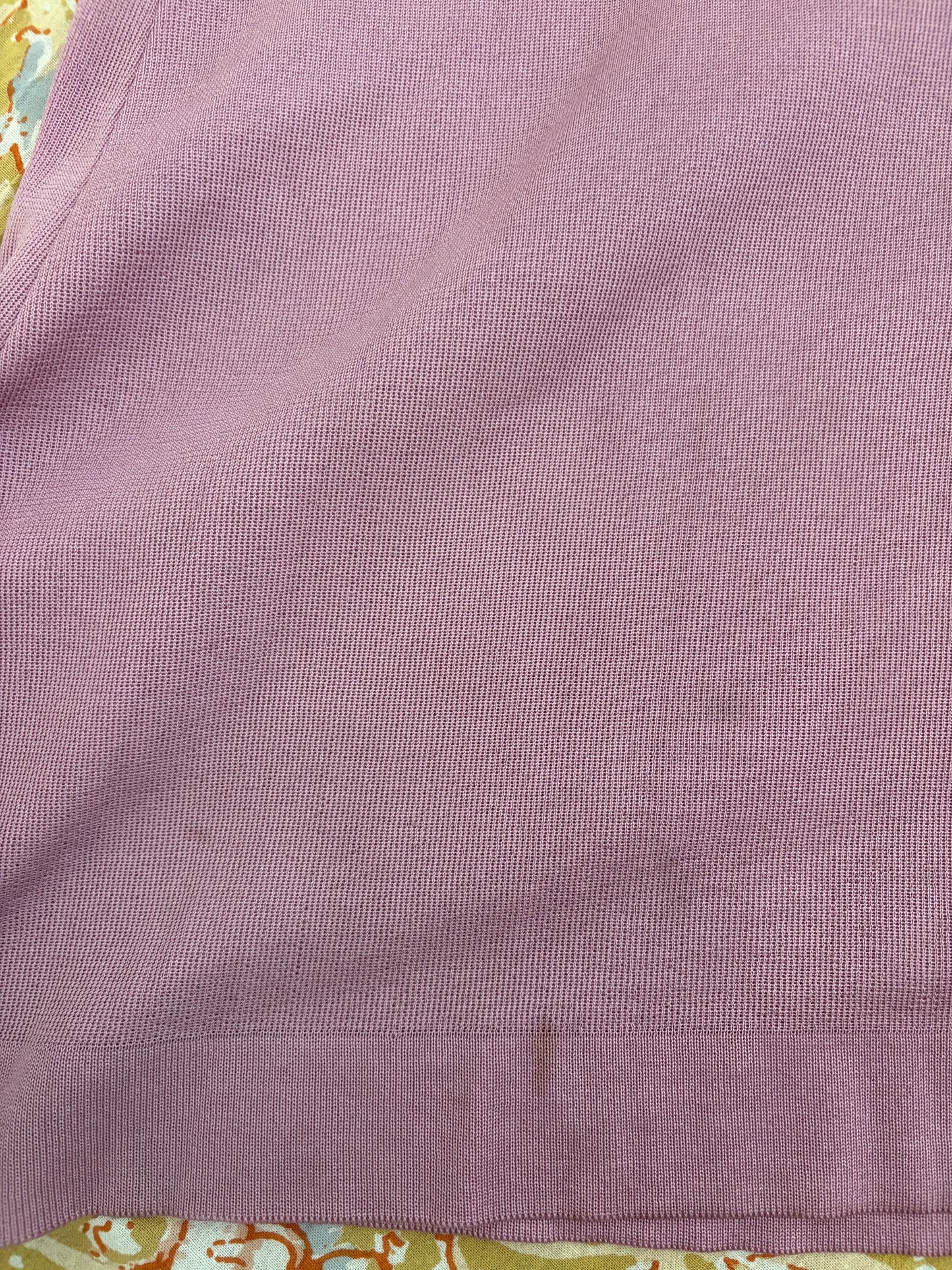 70s Lavender Chevron Midi Dress