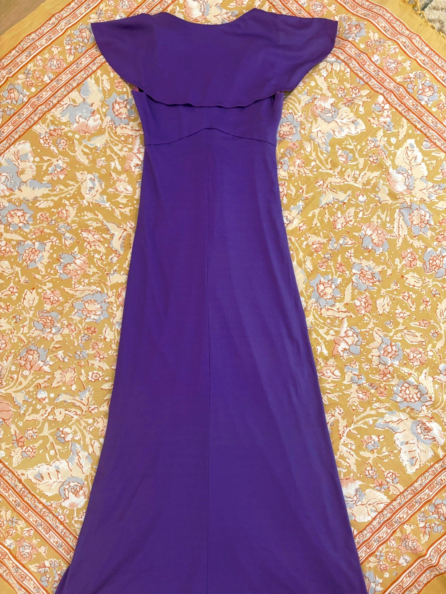 70s Purple Haze Maxi Dress