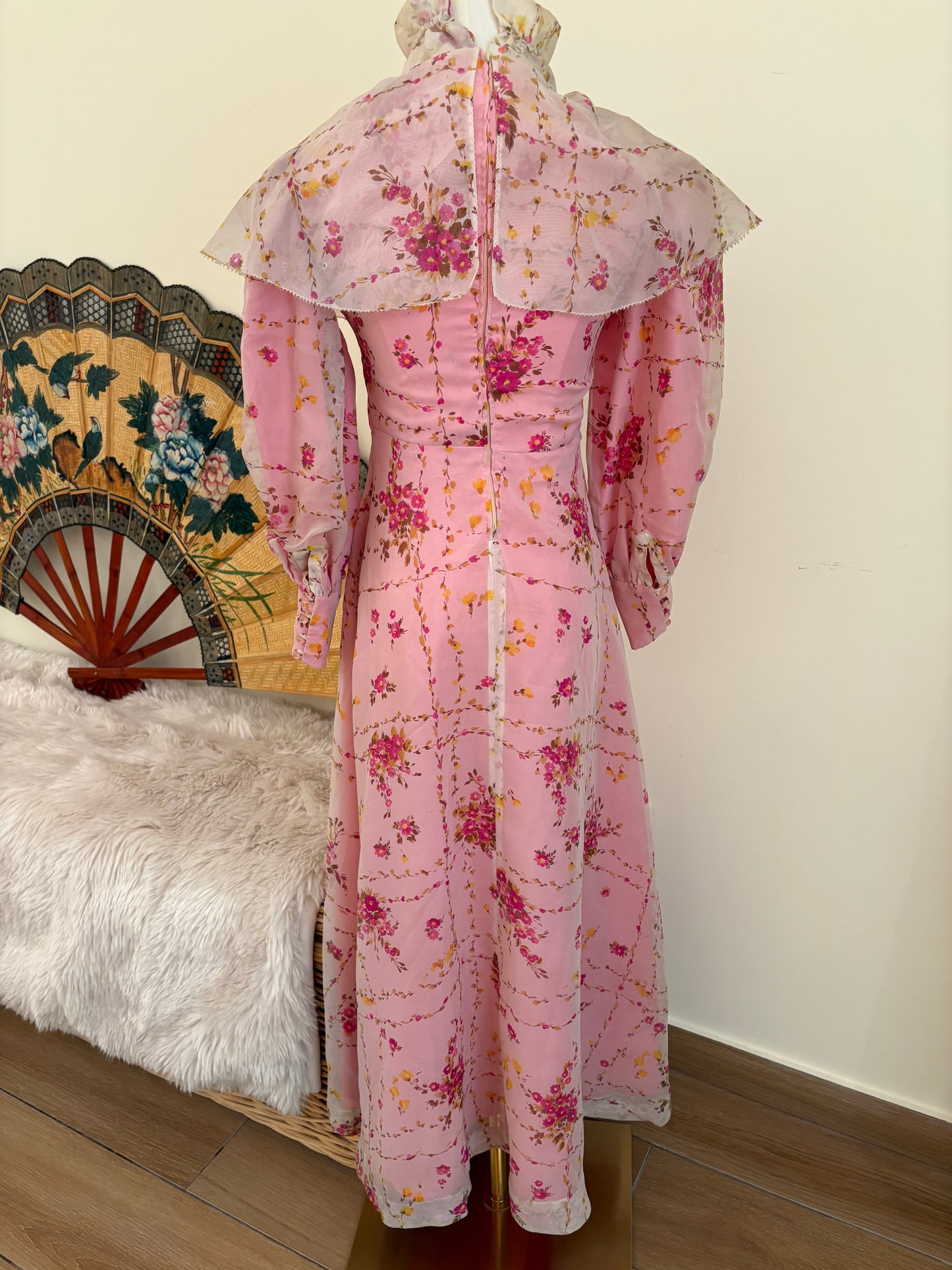 1970s Handmade Prairie Dress