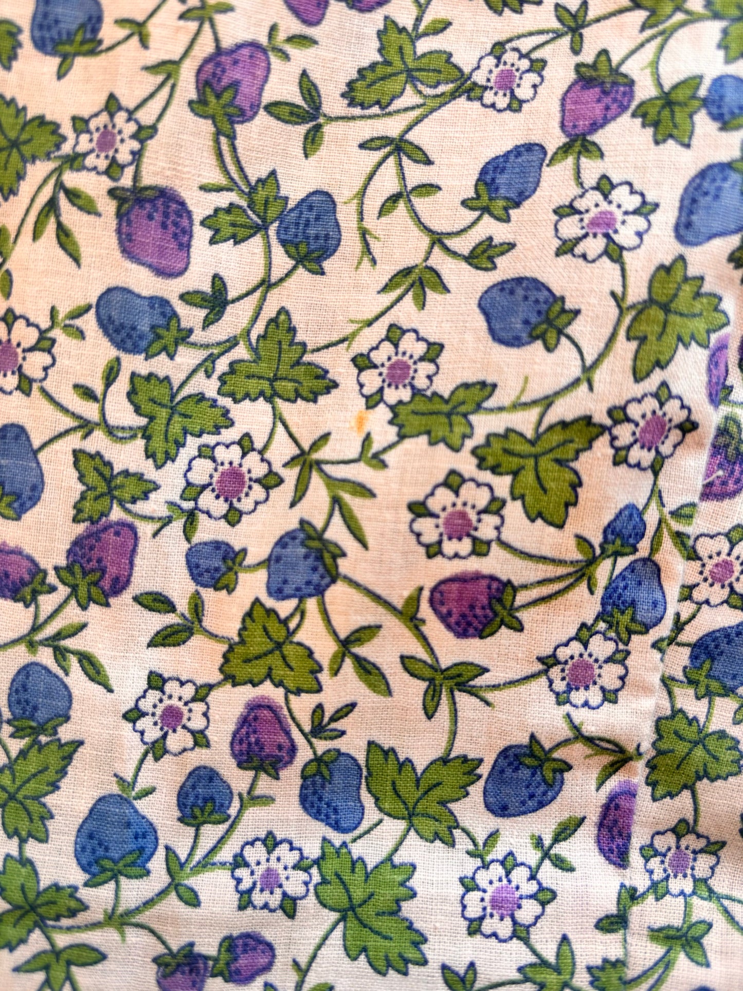 1970s Strawberry Fields Maxi Dress