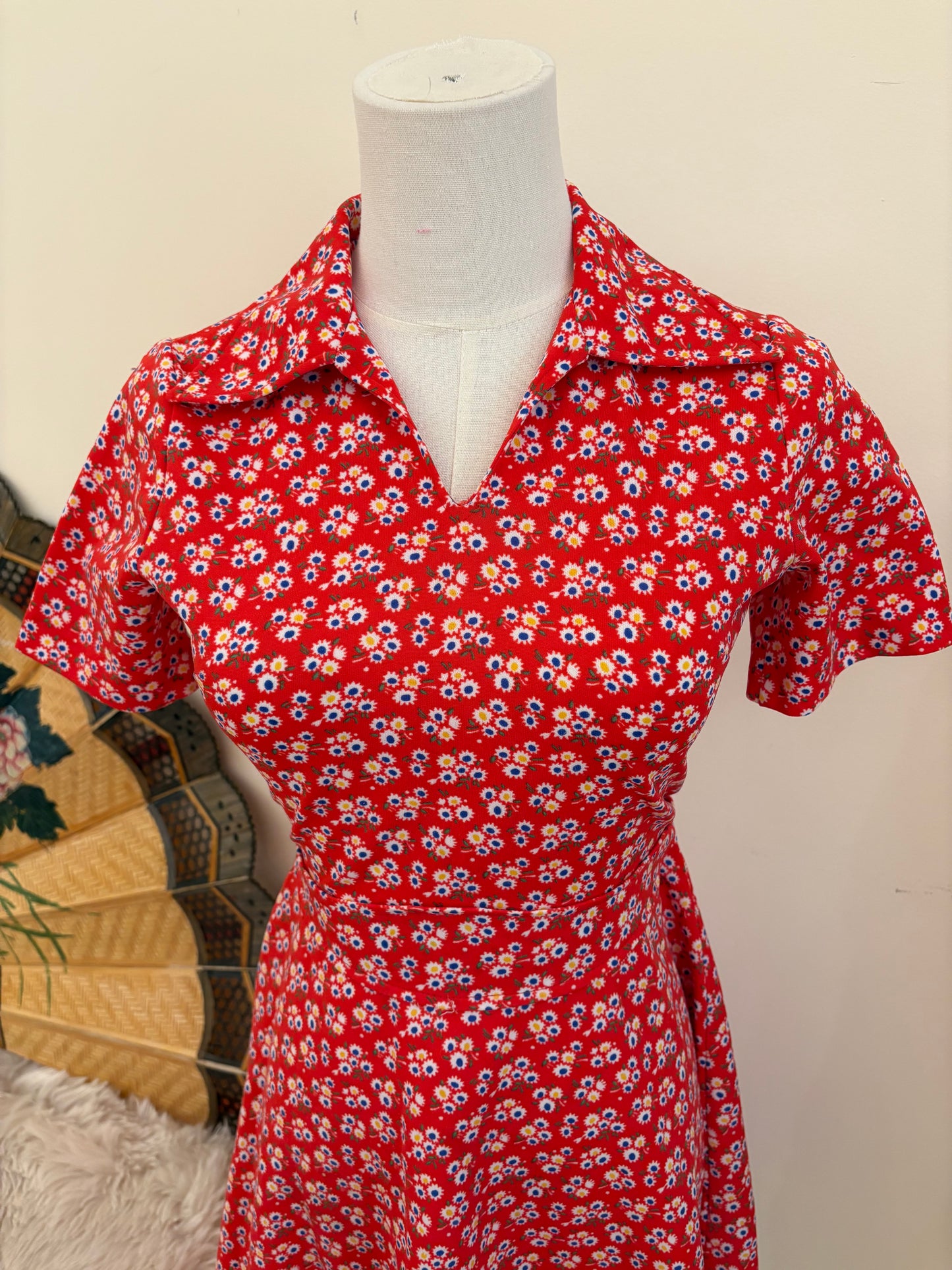 1970s Daisy Day Dress