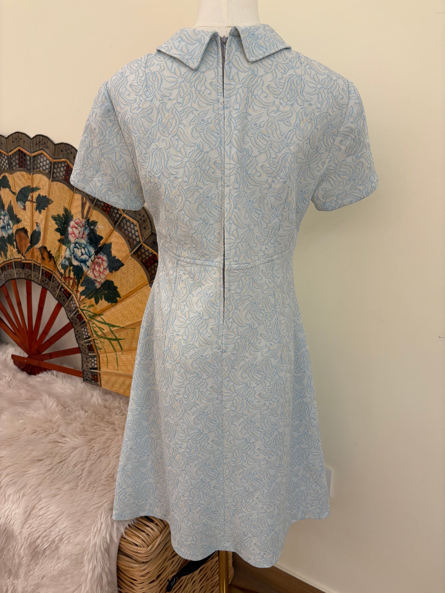 1960s Powder Blue Mod Dress