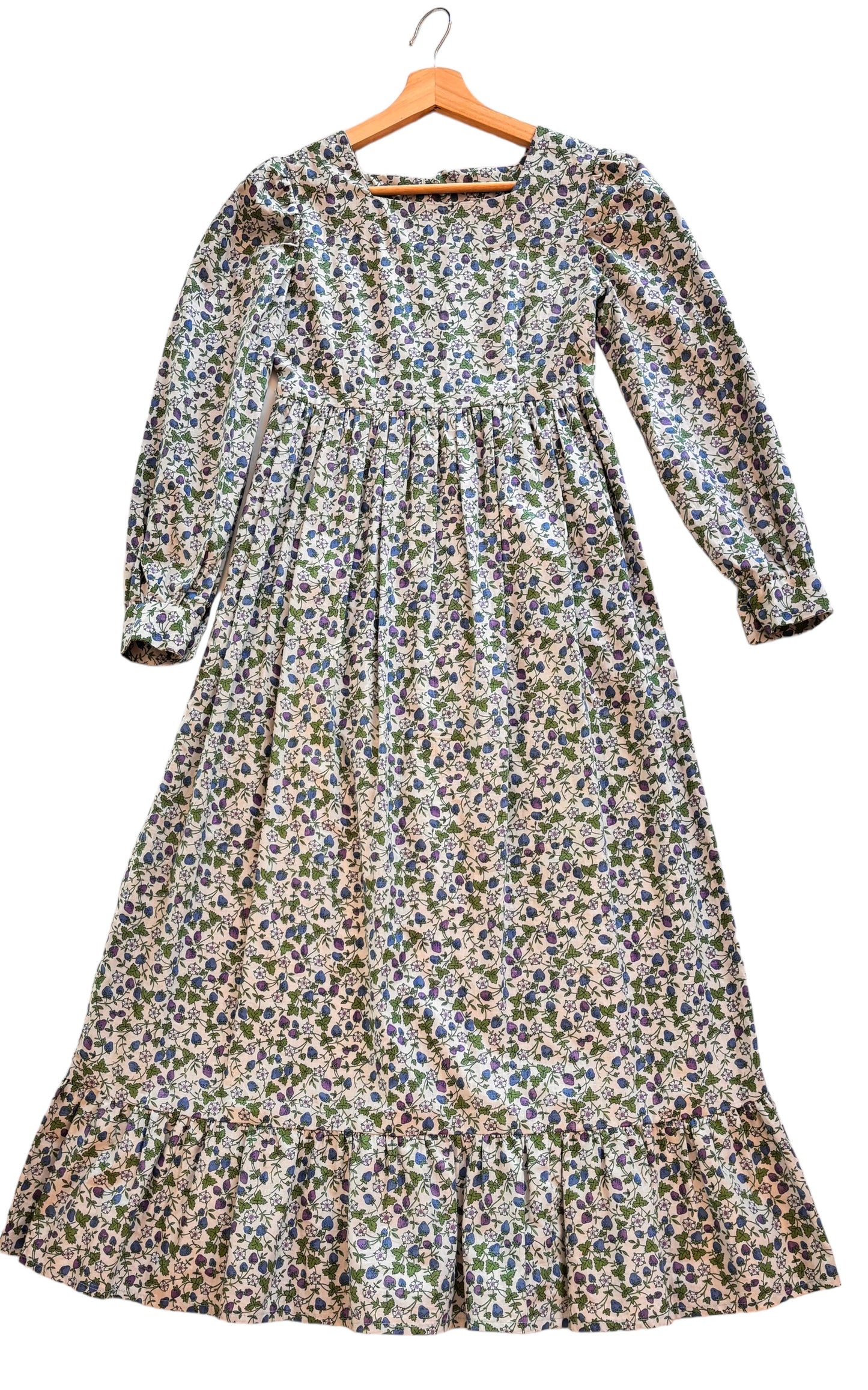 1970s Strawberry Fields Maxi Dress