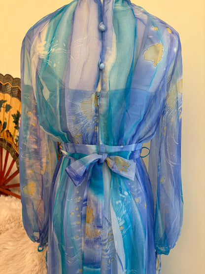 1970s Vera Mont Maxi Dress