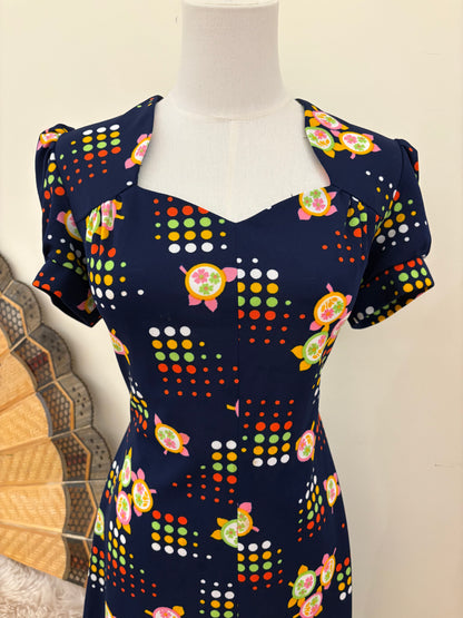 1960s Starburst & Petals Midi