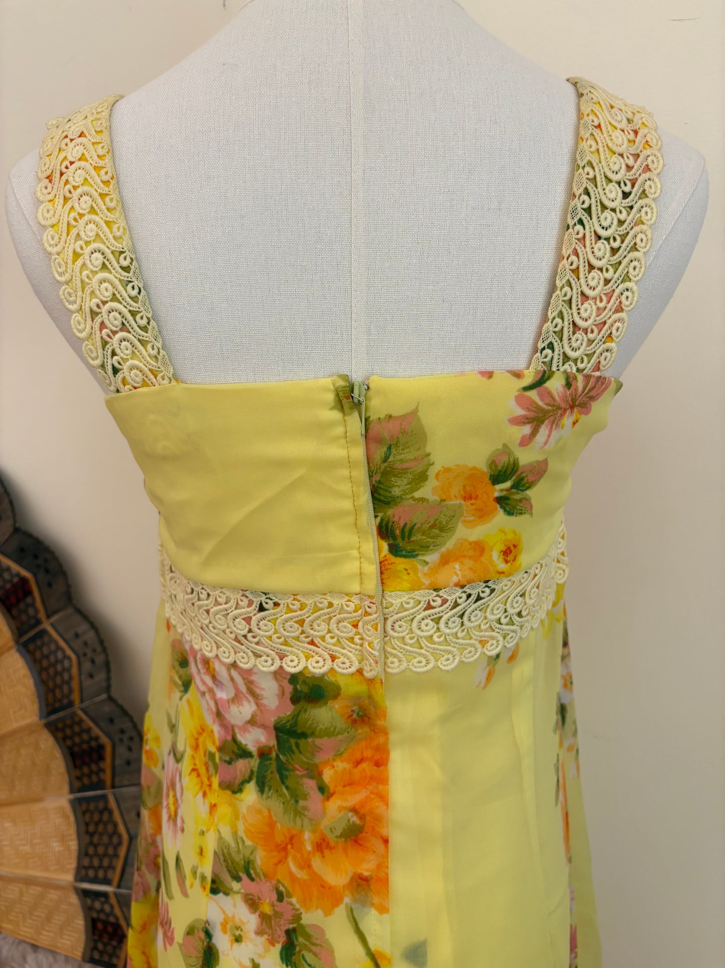 1960s Golden Bloom Maxi