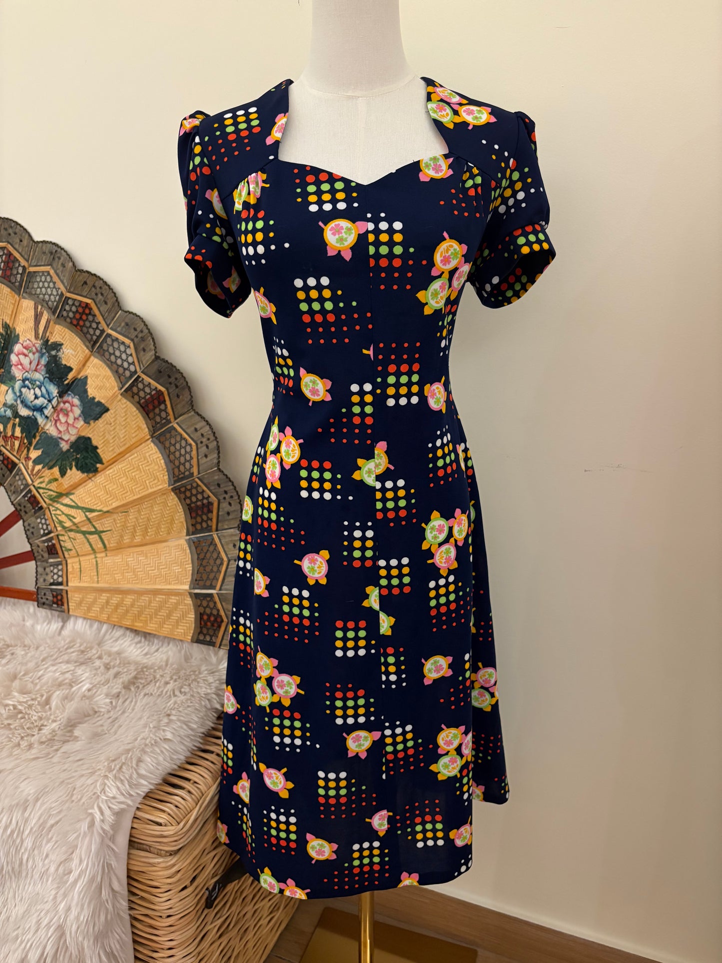 1960s Starburst & Petals Midi