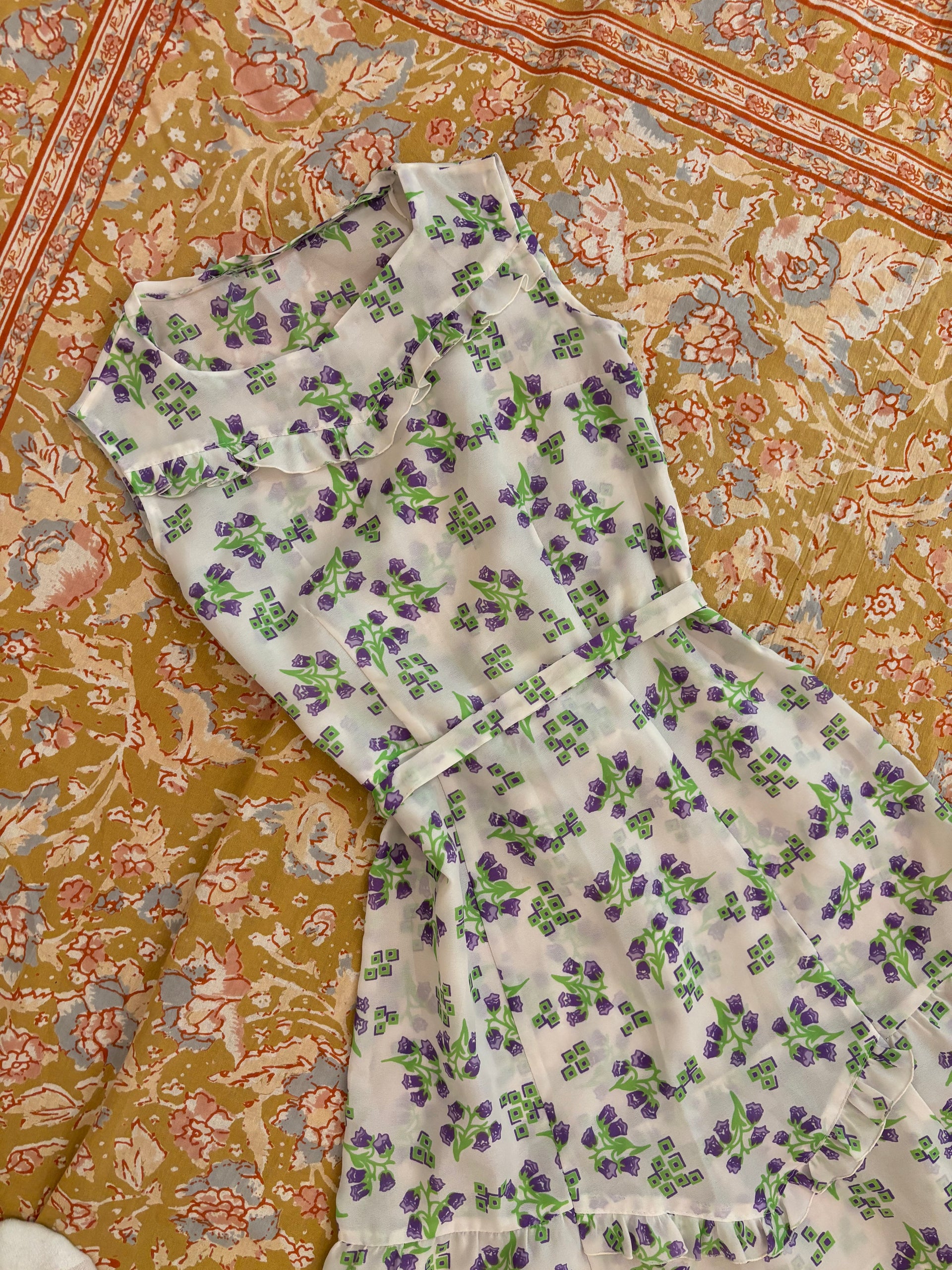 1970s midi dress 1970s Pastel Knit Midi Dress Selected by Cherry