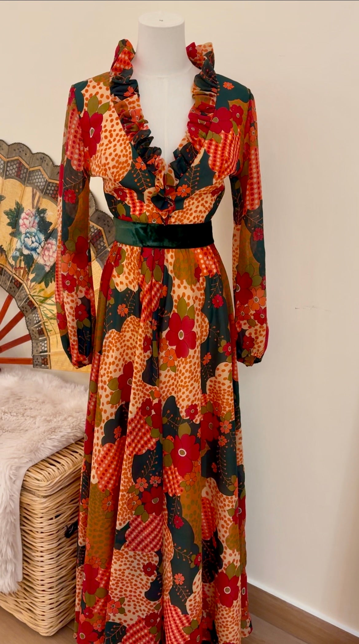 1970s California “The Look You Love” Maxi Dress – Birch House Vintage