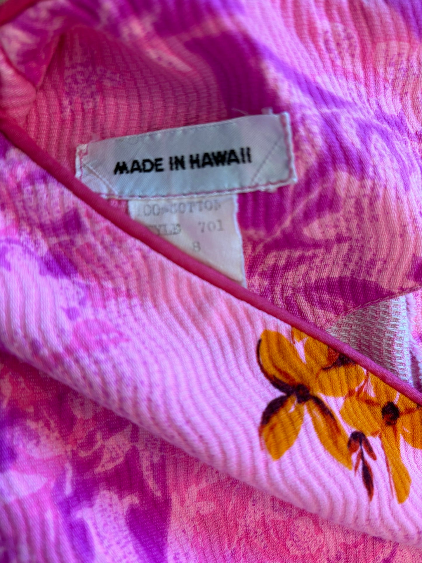 1960s Made In Hawaii Dress