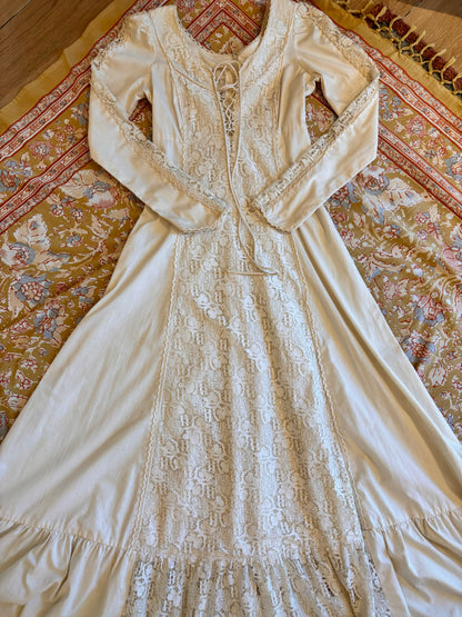 1970 Gunne Sax Lace dress