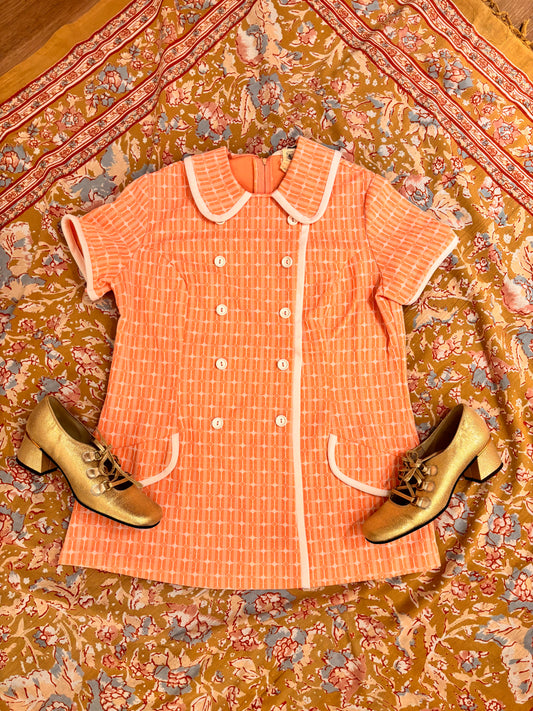 Peach Montgomery Ward Dress