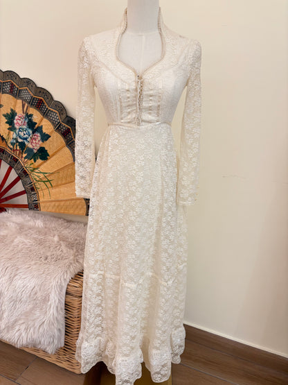 1970s Gunne Sax Style Dress