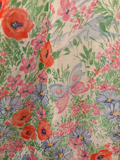 1970s Butterfly Gardens Maxi